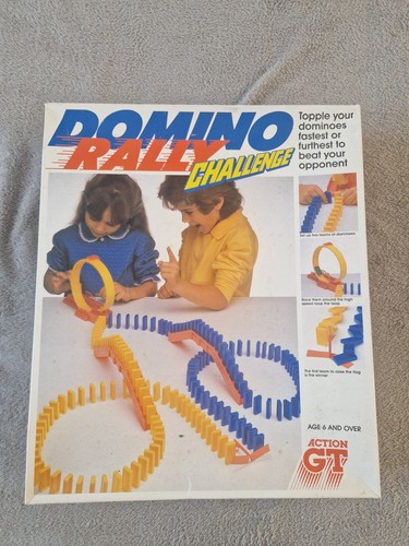 Vintage domino rally challenge - domino,