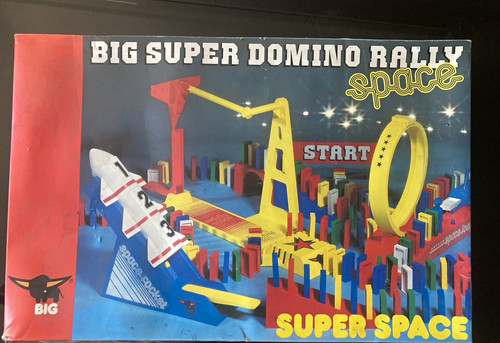 Big super domino rally - big, space